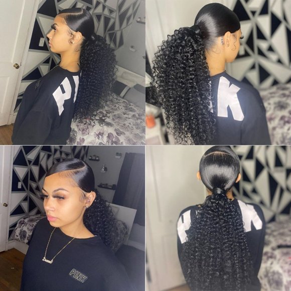 ?100% Human Hair Ponytail Velcro Natural Color 22 Inches?NWT main image 5